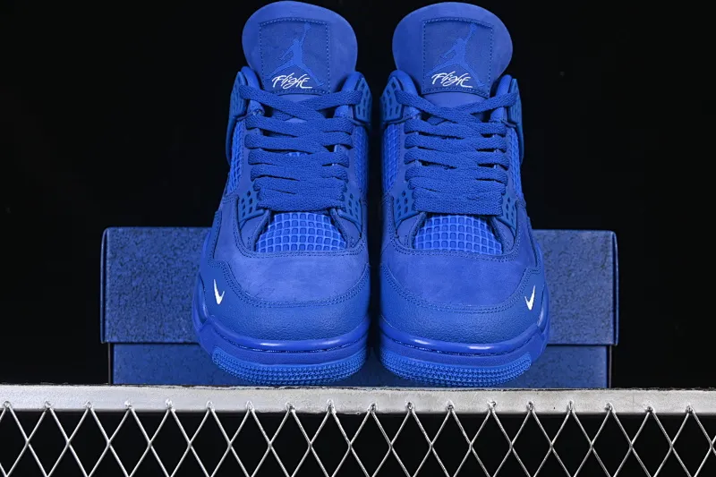 All categories Air Jordan Jordan series basketball shoes Air Jordan 4 Nigel Sylvester x Air Jordan 4 Retro "Blue" AJ4 Joe 4 joint blue brick HF4340-400